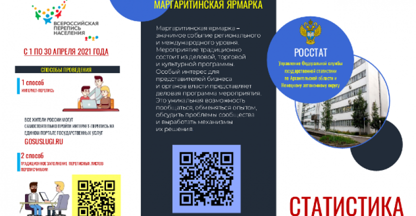 Архангельскстат подготовил информационный буклет для всех участников XIX Маргаритинской ярмарки